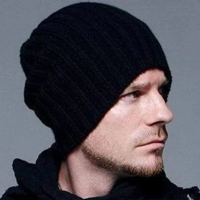 Bonnet homme en laine - Noir - Ajustable (du 54 au 59) | La boutique du chapeau