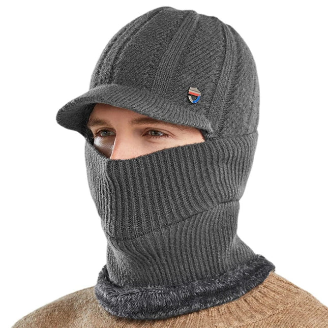 Bonnet homme et protége cou - Bleu - Ajustable (du 54 au 59) | La boutique du chapeau