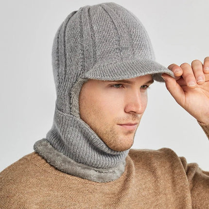 Bonnet homme et protége cou - Bleu - Ajustable (du 54 au 59) | La boutique du chapeau