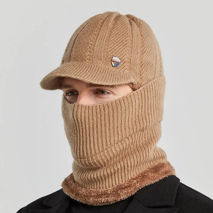 Bonnet homme et protége cou - Bleu - Ajustable (du 54 au 59) | La boutique du chapeau