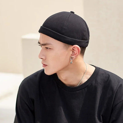 Bonnet homme tendance en coton - Gris foncé - Ajustable (du 54 au 59) | La boutique du chapeau