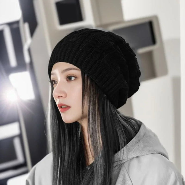 Bonnet pour femme grande taille - Gris - Ajustable (du 54 au 59) | La boutique du chapeau