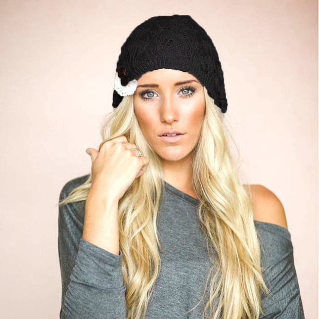 Bonnet pour femme : original et chaleureux - Noir - Ajustable (du 54 au 59) | La boutique du chapeau