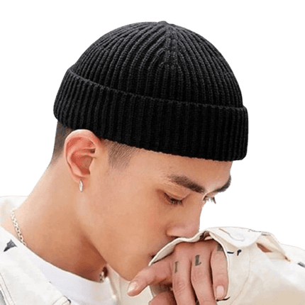 Bonnet pour homme décontracté et chic - Noir - Ajustable (du 54 au 59) | La boutique du chapeau