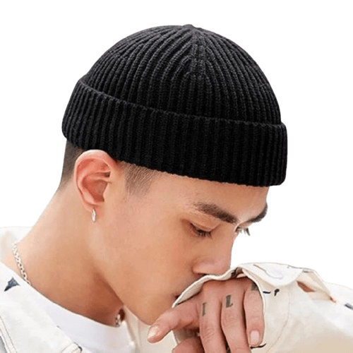 Bonnet pour homme décontracté et chic - Noir - Ajustable (du 54 au 59) | La boutique du chapeau