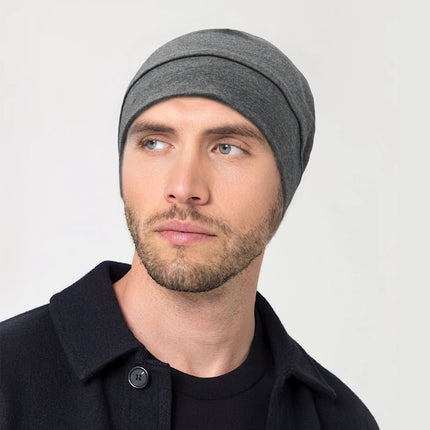 Bonnet pour homme élégant et chaud - Gris foncé - Ajustable (du 54 au 59) | La boutique du chapeau