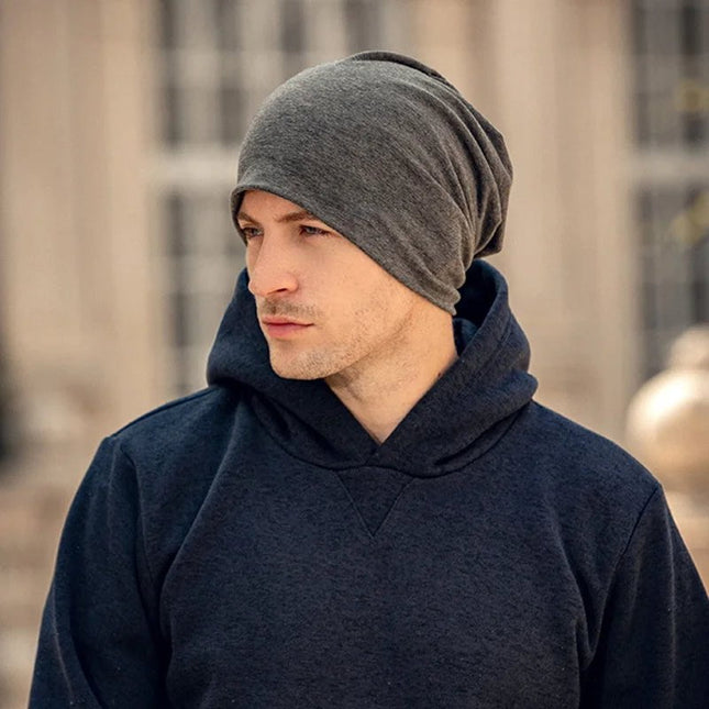 Bonnet pour homme thermique et respirant - Noir - Ajustable (du 54 au 59) | La boutique du chapeau