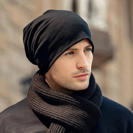 Bonnet pour homme thermique et respirant - Noir - Ajustable (du 54 au 59) | La boutique du chapeau