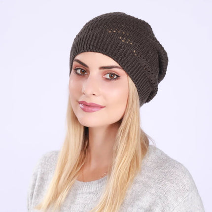 Bonnet tendance pour femme - Noir - Ajustable (du 54 au 59) | La boutique du chapeau