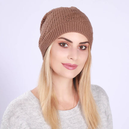 Bonnet tendance pour femme - Noir - Ajustable (du 54 au 59) | La boutique du chapeau