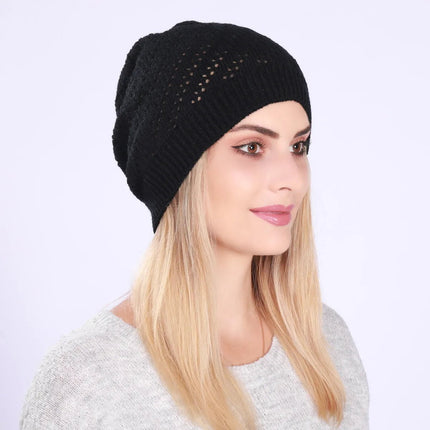 Bonnet tendance pour femme - Noir - Ajustable (du 54 au 59) | La boutique du chapeau
