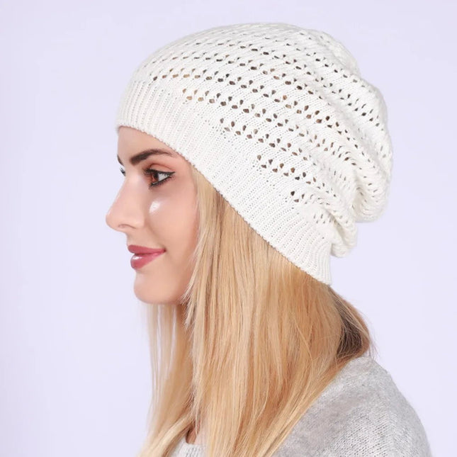 Bonnet tendance pour femme - Blanc - Ajustable (du 54 au 59) | La boutique du chapeau