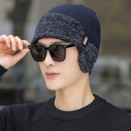 Bonnet tendance pour homme - Bleu marine - Ajustable (du 54 au 59) | La boutique du chapeau