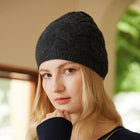 Bonnet tricot en cachemire - Gris - Ajustable (du 54 au 59) | La boutique du chapeau