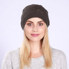 Bonnet tricoté doux et décontracté pour femme - Gris foncé - Ajustable (du 54 au 59) | La boutique du chapeau