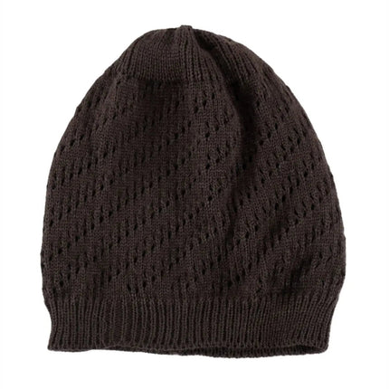 Bonnet tricoté doux et décontracté pour femme - Noir - Ajustable (du 54 au 59) | La boutique du chapeau