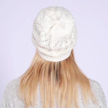 Bonnet tricoté doux et décontracté pour femme - Gris foncé - Ajustable (du 54 au 59) | La boutique du chapeau