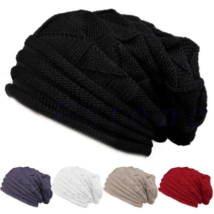 Bonnet tricoté en acrylique pour femme - Gris - Ajustable (du 54 au 59) | La boutique du chapeau