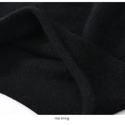 Bonnet tricoté en laine - Bordeau - Ajustable (du 54 au 59) | La boutique du chapeau