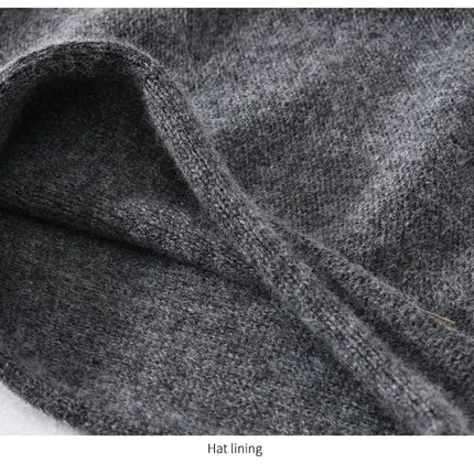 Bonnet tricoté en laine - Bordeau - Ajustable (du 54 au 59) | La boutique du chapeau