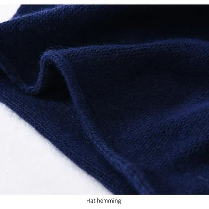 Bonnet tricoté en laine - Bordeau - Ajustable (du 54 au 59) | La boutique du chapeau