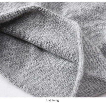 Bonnet tricoté en laine - Bordeau - Ajustable (du 54 au 59) | La boutique du chapeau