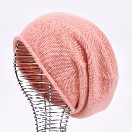 Bonnet tricoté en laine - Pêche - Ajustable (du 54 au 59) | La boutique du chapeau
