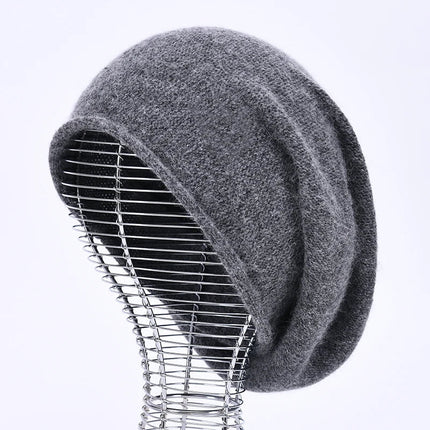 Bonnet tricoté en laine - Rose 2 - Ajustable (du 54 au 59) | La boutique du chapeau