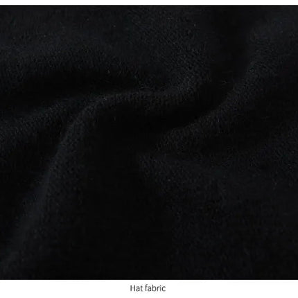 Bonnet tricoté en laine - Bordeau - Ajustable (du 54 au 59) | La boutique du chapeau