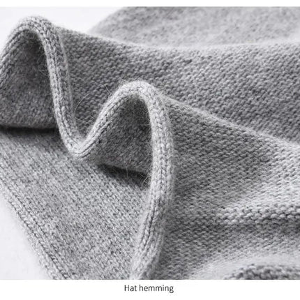Bonnet tricoté en laine - Bordeau - Ajustable (du 54 au 59) | La boutique du chapeau