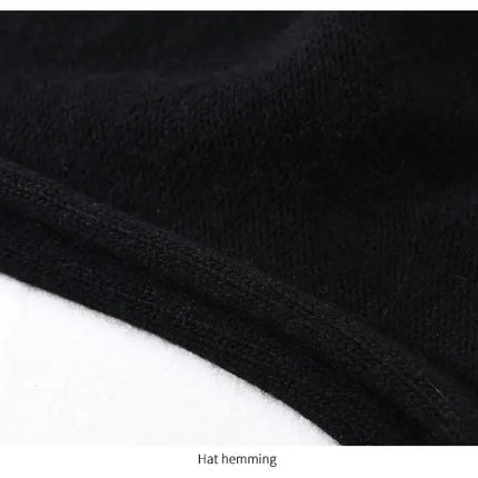 Bonnet tricoté en laine - Bordeau - Ajustable (du 54 au 59) | La boutique du chapeau