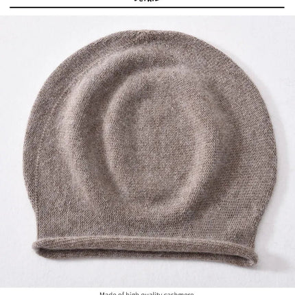 Bonnet tricoté en laine - Bordeau - Ajustable (du 54 au 59) | La boutique du chapeau
