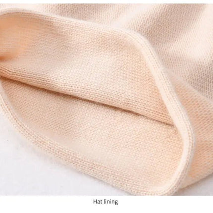 Bonnet tricoté en laine - Bordeau - Ajustable (du 54 au 59) | La boutique du chapeau