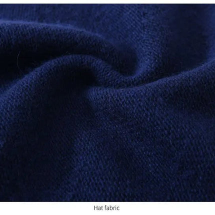 Bonnet tricoté en laine - Bordeau - Ajustable (du 54 au 59) | La boutique du chapeau