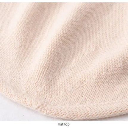 Bonnet tricoté en laine - Bordeau - Ajustable (du 54 au 59) | La boutique du chapeau