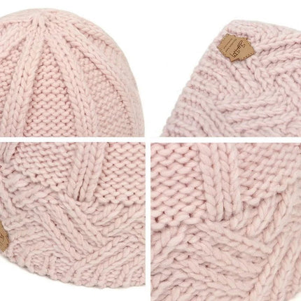Bonnet tricoté en laine pour femme - Noir - Ajustable (du 54 au 59) | La boutique du chapeau