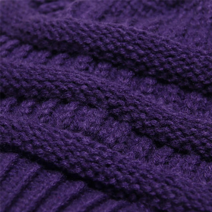 Bonnet tricoté extensible - Bleu 3 - Ajustable (du 54 au 59) | La boutique du chapeau
