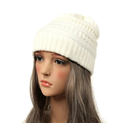 Bonnet tricoté extensible - Bleu 3 - Ajustable (du 54 au 59) | La boutique du chapeau