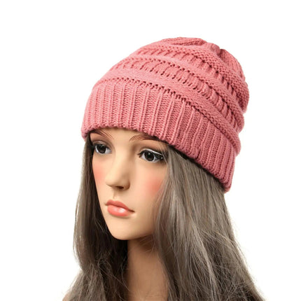 Bonnet tricoté extensible - Pourpre - Ajustable (du 54 au 59) | La boutique du chapeau