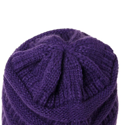 Bonnet tricoté extensible - Bleu 3 - Ajustable (du 54 au 59) | La boutique du chapeau