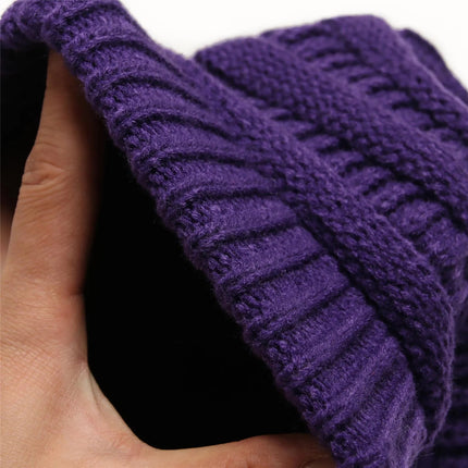 Bonnet tricoté extensible - Bleu 3 - Ajustable (du 54 au 59) | La boutique du chapeau