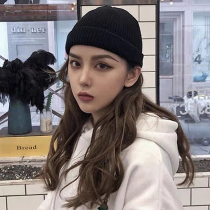 Bonnet tricoté simple pour homme - Noir - Ajustable (du 54 au 59) | La boutique du chapeau