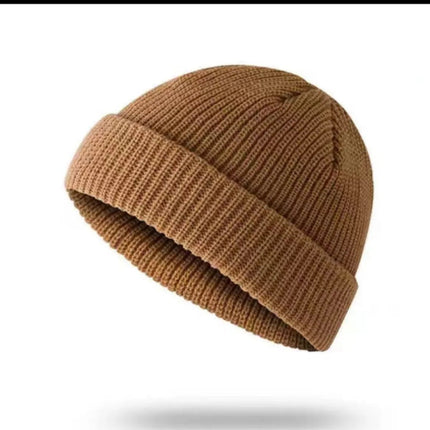 Bonnet tricoté simple pour homme - kaki - Ajustable (du 54 au 59) | La boutique du chapeau