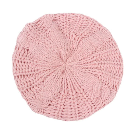 Bonnet tricoté torsadé pour femme - Rouge - Ajustable (du 54 au 59) | La boutique du chapeau