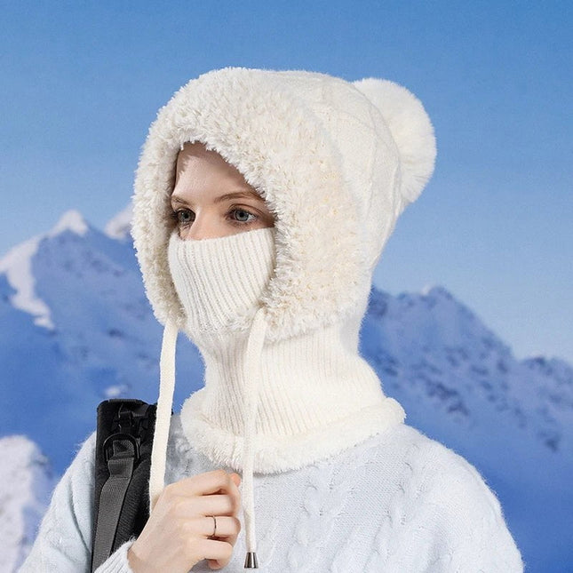 Cagoule capuche femme - Blanc - Ajustable (du 54 au 59) | La boutique du chapeau