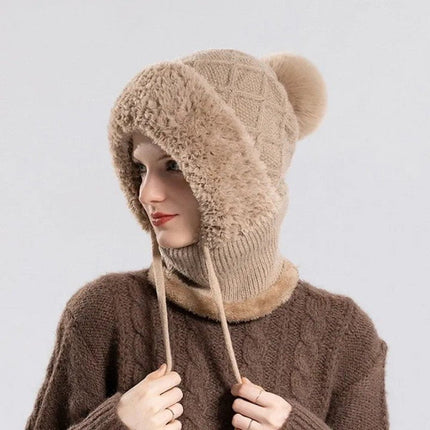 Cagoule capuche femme - Blanc - Ajustable (du 54 au 59) | La boutique du chapeau