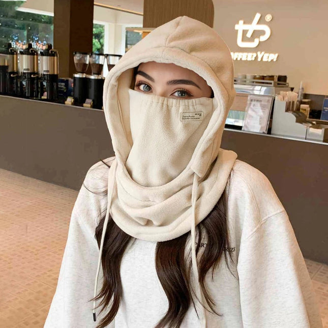 Cagoule d'hiver - Crème - Ajustable (du 54 au 59) | La boutique du chapeau