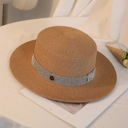 Canotier femme - khaki 1 - M (56 - 58cm) | La boutique du chapeau