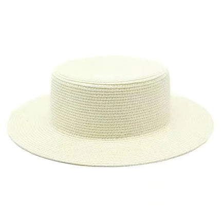 Canotier femme - Crème - M (56 - 58cm) | La boutique du chapeau