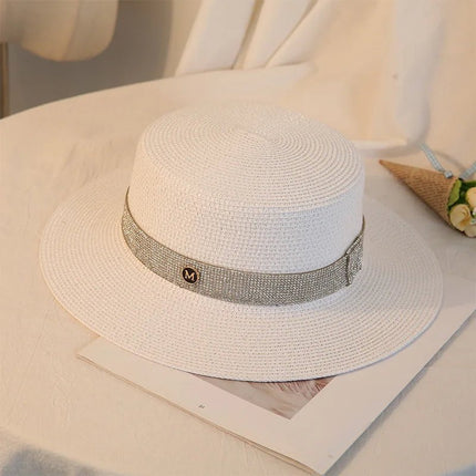 Canotier femme - Blanc 1 - M (56 - 58cm) | La boutique du chapeau